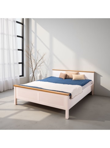 Inter Link Doppelbett "Maluno" in Weiß - (L)200 x (B)180 cm