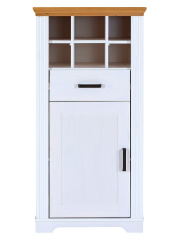 Inter Link Ladekast "Maluno" wit - (B)68 x (H)136 x (D)48 cm