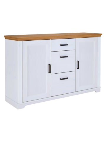 Inter Link Kommode "Maluno" in Weiß/ Hellbraun - (B)166 x (H)104 x (T)48 cm