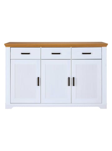 Inter Link Ladekast "Maluno" wit/lichtbruin - (B)166 x (H)104 x (D)48 cm