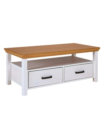 Inter Link Couchtisch "Maluno" in Weiß/ Hellbraun - (B)120 x (H)49 x (T)60 cm