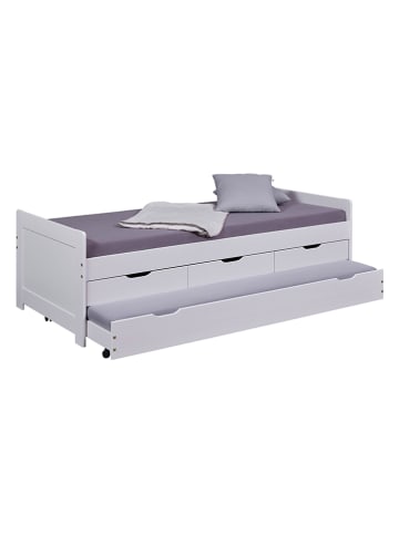 Inter Link Funktionsbett "Desert Rain" in Weiß - (L)200 x (B)90 cm