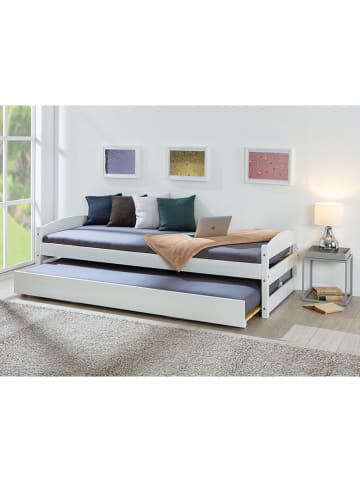 Inter Link Ausziehbett "Vindas" in Weiß - (L)200 x (B)90 cm