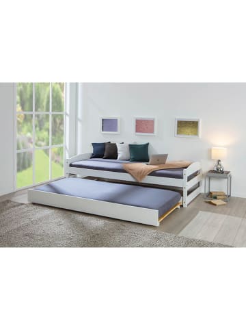 Inter Link Uittrekbaar bed "Vindas" wit - (L)200 x (B)90 cm