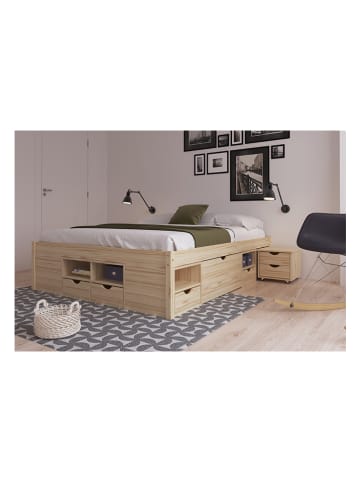 Inter Link Funktionsbett "Claas" in Kiefer - (L)200 x (B)180 cm