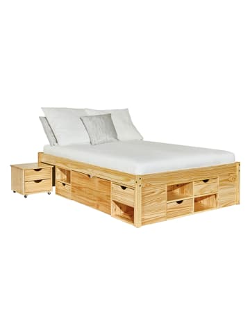 Inter Link Funktionsbett "Claas" in Kiefer - (L)200 x (B)180 cm