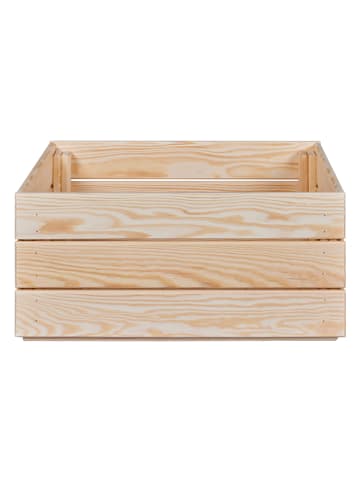 Inter Link Holzkiste in Hellbraun - (B)65 x (H)23 x (T)31,5 cm