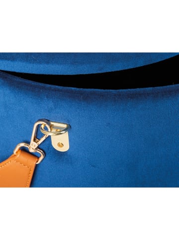 Inter Link Kruk met opbergruimte "Papua" blauw - (B)36 x (H)46 x (D)36 cm