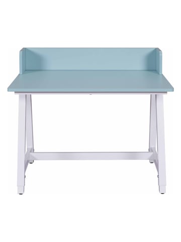 Inter Link Bureau "Emmelie" lichtblauw/wit - (B)80 x (H)54 x (D)60 cm