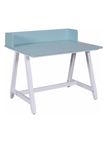 Inter Link Schreibtisch "Emmelie" in Hellblau/ Weiß - (B)80 x (H)54 x (T)60 cm