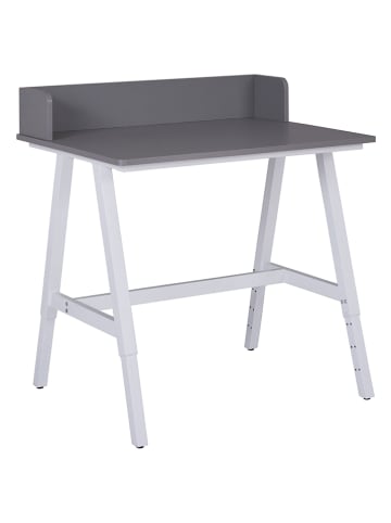 Inter Link Schreibtisch "Emmelie" in Grau/ Weiß - (B)80 x (H)54 x (T)60 cm