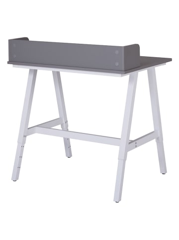 Inter Link Schreibtisch "Emmelie" in Grau/ Weiß - (B)80 x (H)54 x (T)60 cm