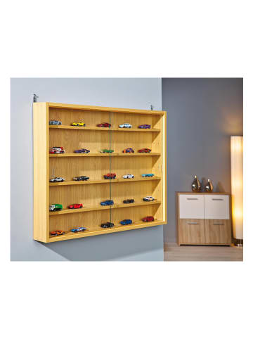 Inter Link Sammlervitrine "Aquario" in Braun - (B)80 x (H)60 x (T)9,5 cm