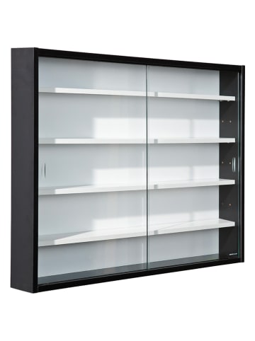Inter Link Sammlervitrine "Collecty" in Schwarz/ Weiß - (B)80 x (H)60 x (T)9,5 cm