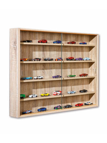 Inter Link Sammlervitrine "Collectizioni" in Natur - (B)80 x (H)60 x (T)9,5 cm