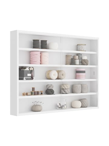 Inter Link Vitrine "Compilati" wit - (B)80 x (H)60 x (D)9,5 cm