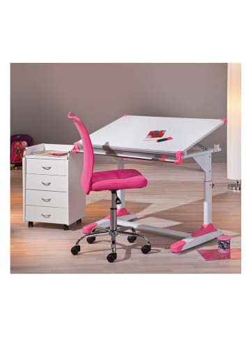 Inter Link Bureaustoel "Bonnie" roze - (B)43 x (H)98 x (D)56 cm