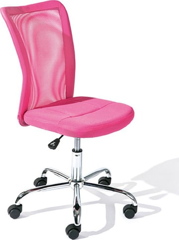 Inter Link Bureaustoel "Bonnie" roze - (B)43 x (H)98 x (D)56 cm