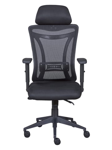 Inter Link Drehstuhl "XL Administrator" in Schwarz - (B)61 x (H)135 x (T)88 cm