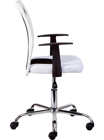 Inter Link Bureaustoel "Donny" wit/zwart - (B)55 x (H)95 x (D)54,5 cm