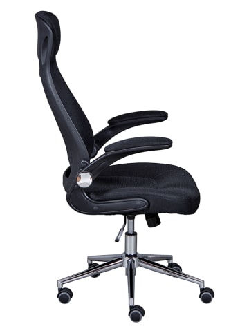 Inter Link Drehstuhl "Tecwork" in Schwarz - (B)65 x (H)122 x (T)68 cm