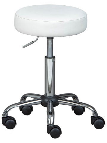 Inter Link Drehhocker "Asra" in Weiß - (H)66 x Ø 33 cm