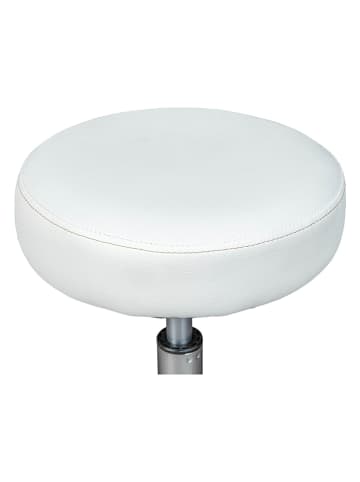Inter Link Drehhocker "Asra" in Weiß - (H)66 x Ø 33 cm