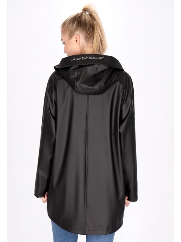 Schmuddelwedda Regenmantel in Schwarz