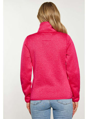 Schmuddelwedda Gebreide fleece vest roze