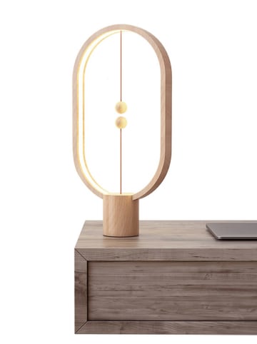 Designnest LED-Tischleuchte ''Heng'' in Hellbraun - (L)40 x (B)20 cm