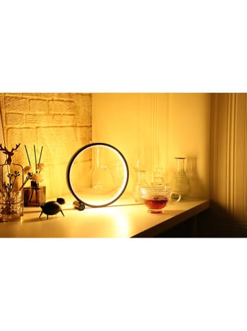 Designnest Lampa stołowa LED "Heng" w kolorze czarnym - Ø 25 cm