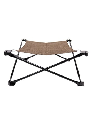 Designnest Feuerstelle ''FoldingFire'' in Schwarz/ Hellbraun - (B)41 x (H)52 x (T)41 cm