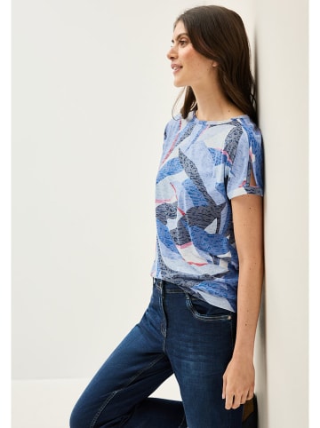 Cecil Shirt in Blau/ Grau