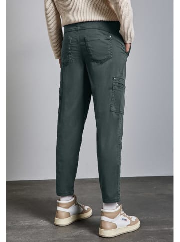 Street One Cargohose "Bonny" in Dunkelgrün