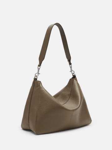 Liebeskind Berlin Leren schoudertas "Abigail" kaki - (B)32 x (H)24 x (D)13 cm