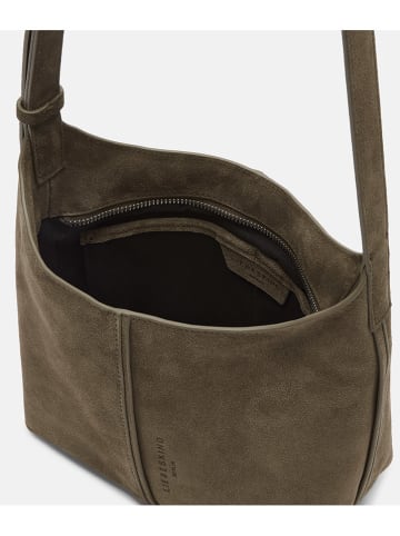 Liebeskind Berlin Skórzana torebka "Demi" w kolorze khaki - 19 x 20 x 10 cm