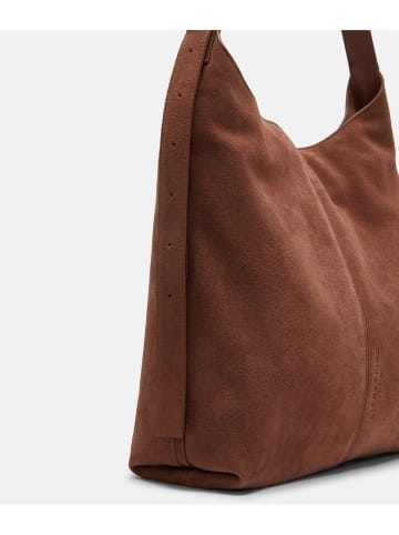 Liebeskind Berlin Leren schoudertas "Demi" lichtbruin - (B)31 x (H)30 x (D)11 cm