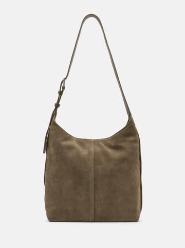 Liebeskind Berlin Skórzana torebka "Demi" w kolorze khaki - 31 x 30 x 11 cm