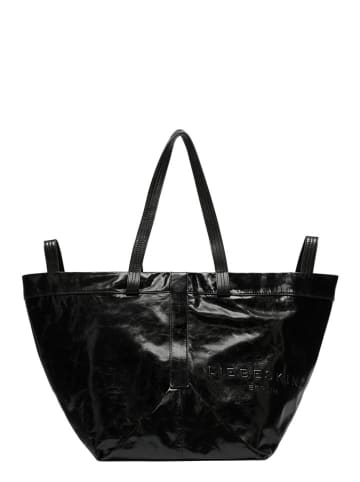 Liebeskind Berlin Skórzany shopper bag w kolorze czarnym - 47 x 34 x 18 cm