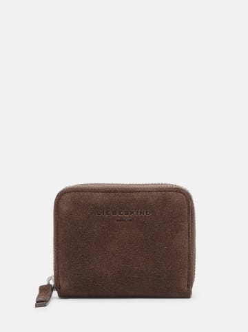 Liebeskind Berlin Leder-Geldbörse in Braun - (B)10 x (H)8 x (T)2 cm