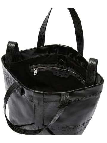 Liebeskind Berlin Leren schoudertas antraciet - (B)47 x (H)34 x (D)18 cm