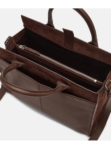 Liebeskind Berlin Skórzana torebka "Blake" w kolorze brązowym - 34 x 28 x 14 cm