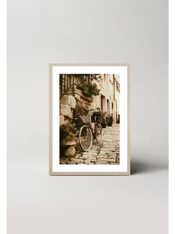 Ars Longa Gerahmter Kunstdruck "Retro Bicycle" - (L)70 x (B)50 cm