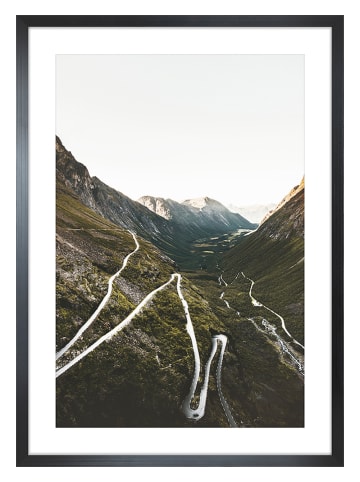 Ars Longa Ingelijste kunstdruk "Mountain Road" - (L)70 x (B)50 cm