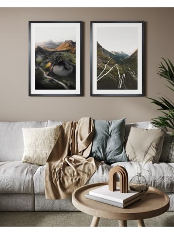 Ars Longa Ingelijste kunstdruk "Mountain Road" - (L)70 x (B)50 cm