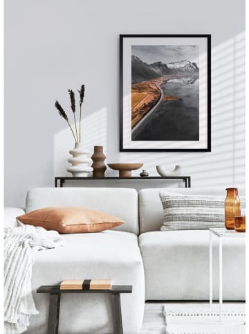 Ars Longa Gerahmter Kunstdruck "Long Road On The Water" - (L)70 x (B)50 cm