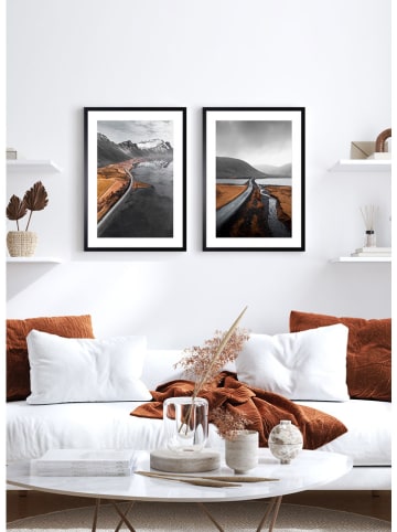 Ars Longa Druk artystyczny "Long Road On The Water" w ramce - 70 x 50 cm