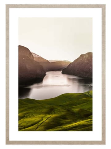 Ars Longa Gerahmter Kunstdruck "Lake Of The Valley" - (L)70 x (B)50 cm