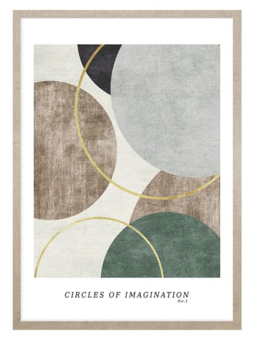 Ars Longa Druk artystyczny "Circles Of Imagination No.1" w ramce - 70 x 50 cm