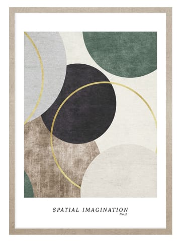 Ars Longa Gerahmter Kunstdruck "Circles Of Imagination No.2" - (L)70 x (B)50 cm